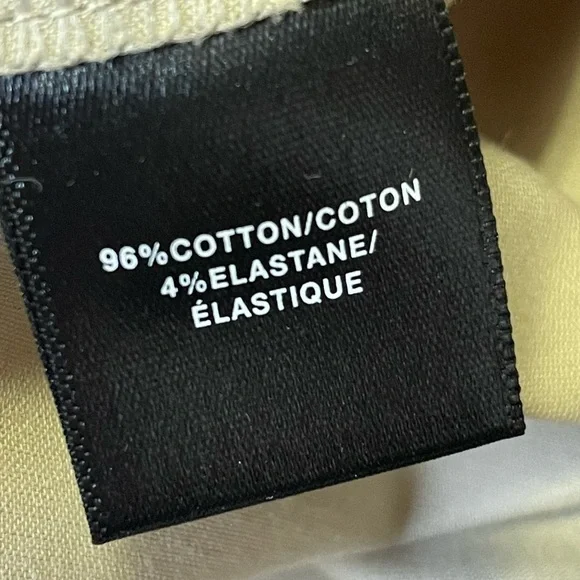 Lafayette 148 Cropped Bleecker Pant Beige Stretch Cotton Trouser Women's Size 14 - Picture 11 of 13